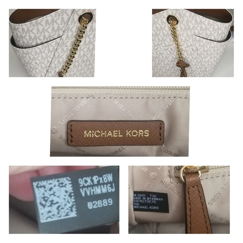 🔥 NWT MICHAEL KORS 2 SET DESIGNER Shoulder Purse Bag + Wristlet Matching - Picture 4 of 10